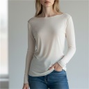 maglia in cashmere con scollo a barca spring